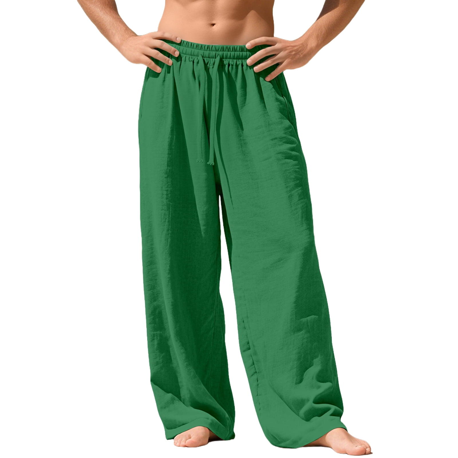Silk Linen Sports Casual Pants