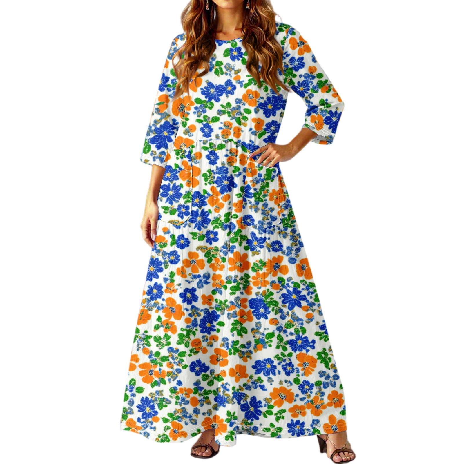 swim dresses modest Ladies Modest Tiered Swim Dress main image 0