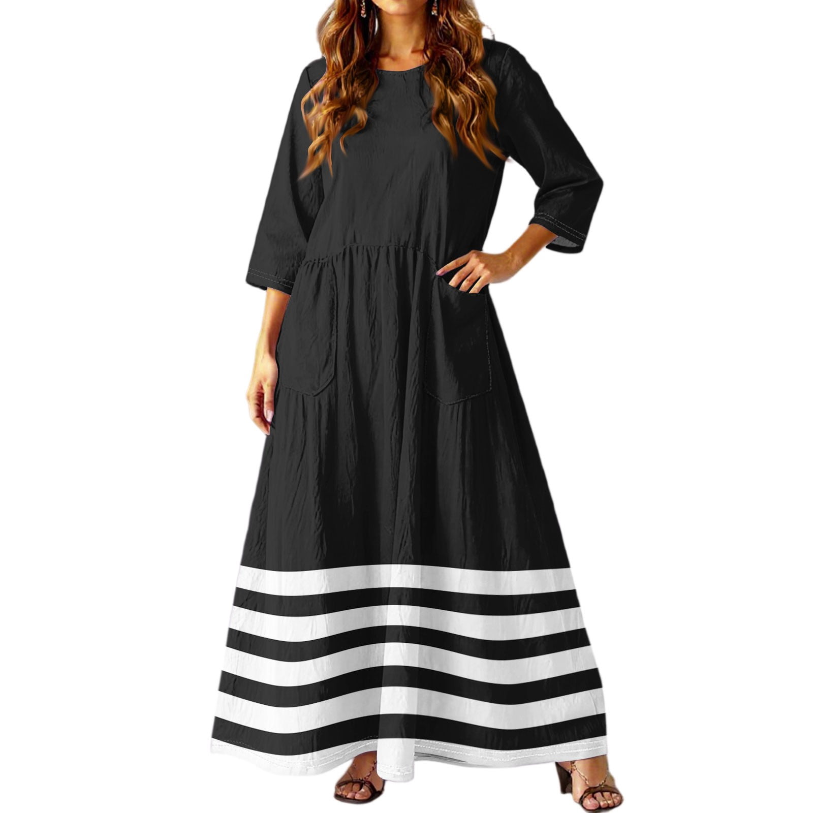 Saashi Casual Loose Maxi Summer Casual Wear Dress for Women