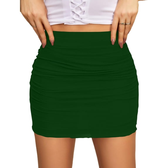 Women Stretchy High Waist Sheer Tight Pencil Skirts Transparent Mini Skirts Package Hip Skirt – buy at low prices in the online store