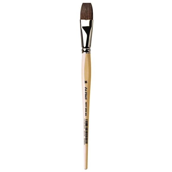 da Vinci Brush Petit Gris Mix Watercolor Brush, Flat, 16