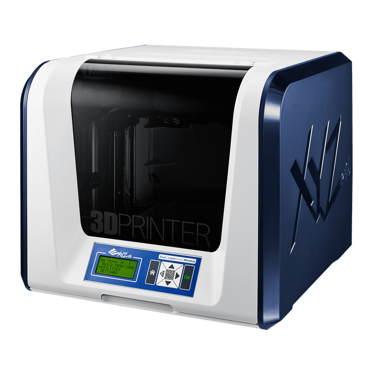 leef ermee Trappenhuis maximaal da Vinci Jr. 1.0 3in1 Wireless 3D Printer/ 3D Scanner/Upgradable Laser  Engraver ~ 6” x 6” x 6” Built Volume (Fully Enclosed Design for PLA/ Tough  PLA/ PETG) - Walmart.com