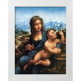 thumbnail image 1 of da Vinci, Leonardo 12x14 White Modern Wood Framed Museum Art Print Titled - Madonna of the Yarnwinder, 1 of 4