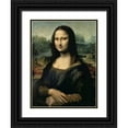 thumbnail image 1 of da Vinci, Leonardo 25x32 Black Ornate Wood Framed with Double Matting Museum Art Print Titled - Monna Lisa, 1 of 4
