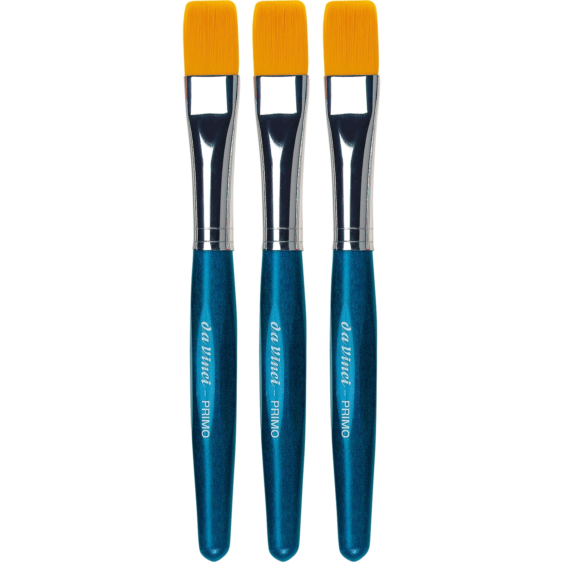 da Vinci PRIMO Preschool Brush, Synthetic, Tempera, Flat, Series 354B, Size 16, Pack of 3