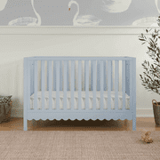 daVinci Sammy Scallop 4 in 1 Convertible Crib, Powder Blue