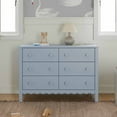 thumbnail image 1 of daVinci Sammy Scallop 6-Drawer Dresser in Powder Blue, 1 of 5