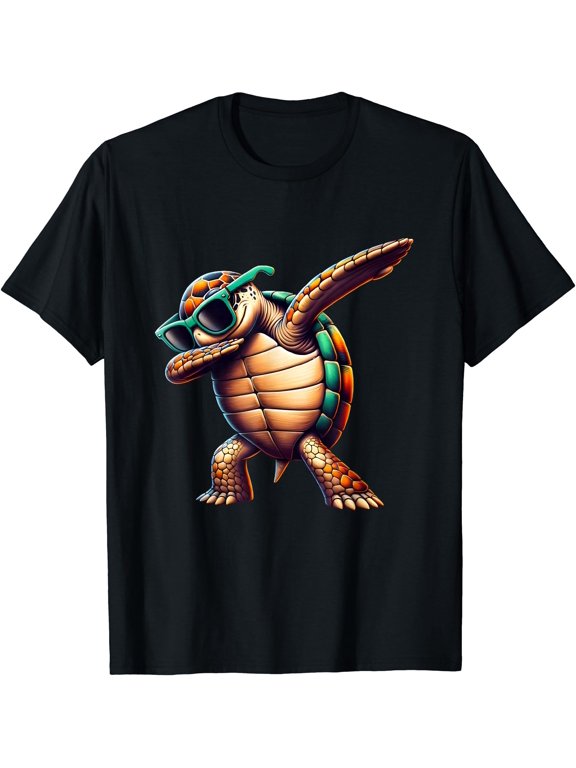 dabbing sea turtles boys girls save turtles T-Shirt