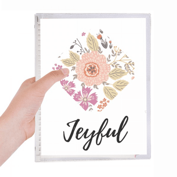 dahlia flower paint notebook loose diary refillable journal statiry