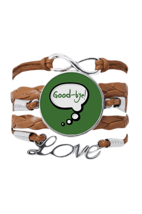 daily language chat goodbye farewell bracelet chain ornament wristband