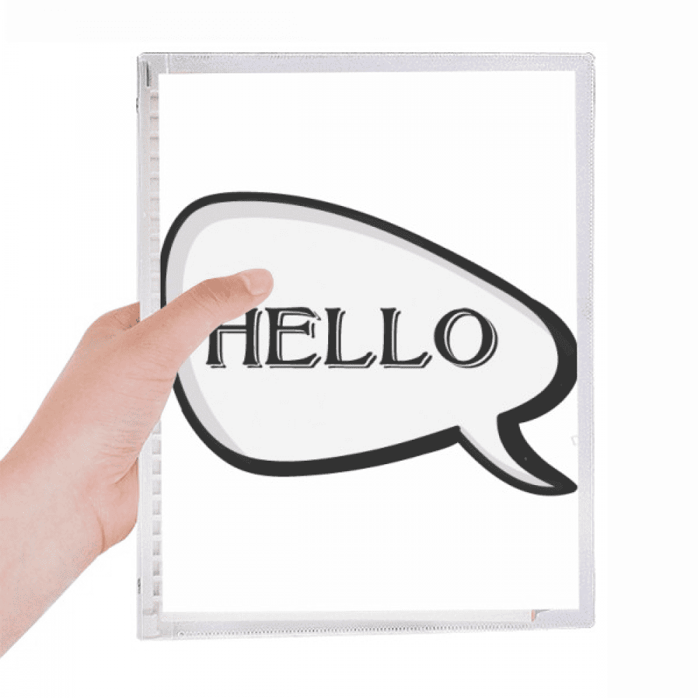 daily language chat happy greetings hello notebook loose diary refillable journal statiry