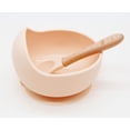 thumbnail image 1 of daintyBABY Silicone Bowl and Spoon Set- Peach, 1 of 4