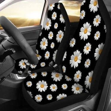 Universal Design Setting Print Red Rose Flowers Line Design Car Seat Covers Set for Womens Mens ...