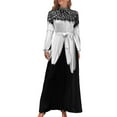 daisy in black and white Long Dress women's clothing summer 2024