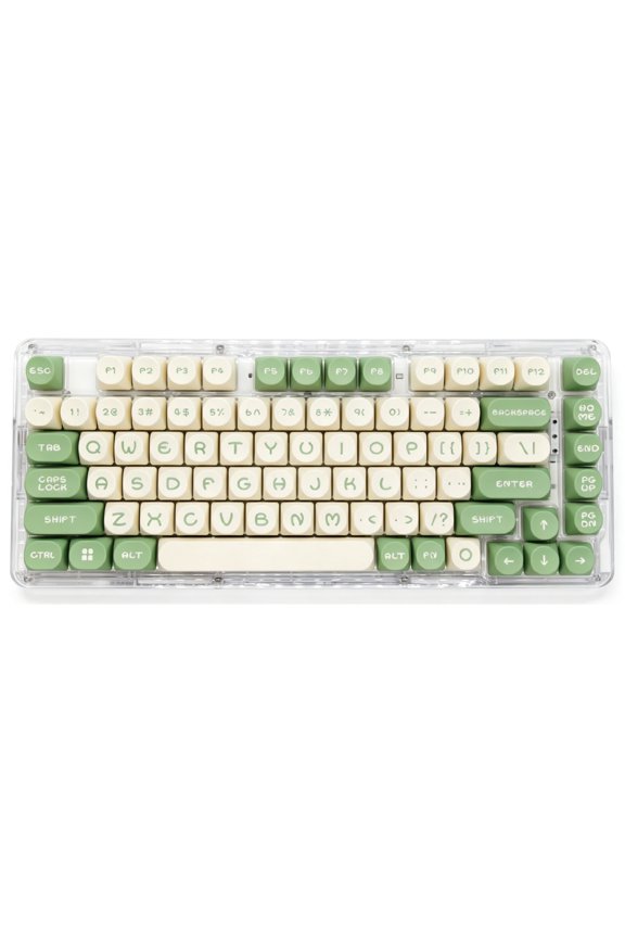 Computer keyboard keycaps,Matcha Green Cute Keycap Set, Profile keycaps for Mechanical Keyboard
