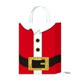 thumbnail image 1 of dajkiuy 10Pcs Santa Claus Suit Print Bags with Handles, Christmas Kraft Paper Gift Wrapping Bag for Christmas Party Supplies, 6.3x3.2x8.7Inch, 1 of 4