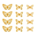 thumbnail image 1 of dajkiuy 12Pcs Butterfly Wall Decor, Gold Butterfly Decorations for Party, Birthday & Wedding Celebrations, Cake Decorating, Balloons, Removable Stickers, 1 of 8