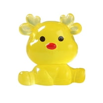 dajkiuy 12Pcs Luminous Reindeer Figurines, Glow in Dark Mini Christmas Figurines for DIY Landscape Table Party Decoration