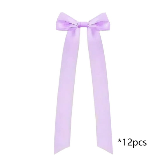 dajkiuy 12Pcs Satin Ribbon Bows, for Gift Wrapping Champagne Bottle Treat Bag DIY Craft Gift Wedding Bridal Christmas Birthday Party 3x13 Inch