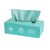 dajkiuy 20 Pack 7.8" x 7.8" Microfiber Cleaning Cloth with Box, Bulk Microfiber Towel for Home, Reusable Microfiber Towels for Cars, White (Sky Blue)