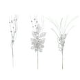 thumbnail image 1 of dajkiuy 3Pcs Artificial Glitter Berry and Flowers Picks Ornaments, Christmas Floral Picks Branches for Xmas Tree Decorations Vase Filler Holiday Wedding Party Home Decor, 1 of 6