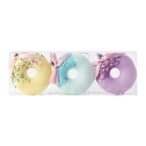 dajkiuy 3Pcs Pastel Christmas Candy Ornaments, Donut Ice Cream Ornaments for Xmas Tree Topper DIY Indoor Home Office Holiday Vase Gifts Party Decor, Christmas Tree Decorations
