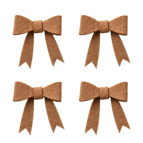 dajkiuy 4Pcs Christmas Bows, Wreath Gift Bows, Ideal for Christmas Tree Ornaments, Wine Bottles, Garland, DIY Crafts & Xmas Home Decor