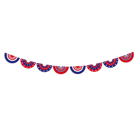 dajkiuy 4th Of July Banners Flags,Red Blue White Pennant Banner Flags String,Patriotic American Garden Banner Party Decorations,Party Supplies Home Mantel Fireplace