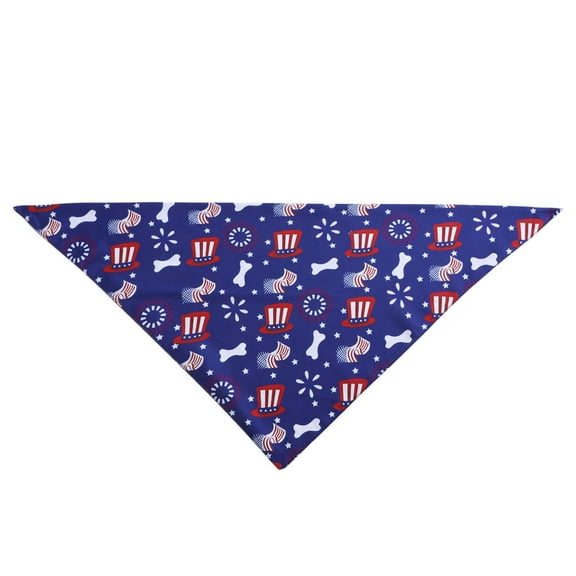 dajkiuy 4th of July Dog Bandanas Small 1PCS, American Flag Patriotic Scarf, Independence Holiday Bandana,Premium Durable Triangle USA Bandana for Small XS Dogs Cats