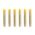 thumbnail image 1 of dajkiuy 6Pcs Flameless Flickering Taper Candles with Timer and Dimmer, Battery Operated, 7.5 Inch Plastic Led Window Candles for Christmas Home Wedding Decor, 1 of 6