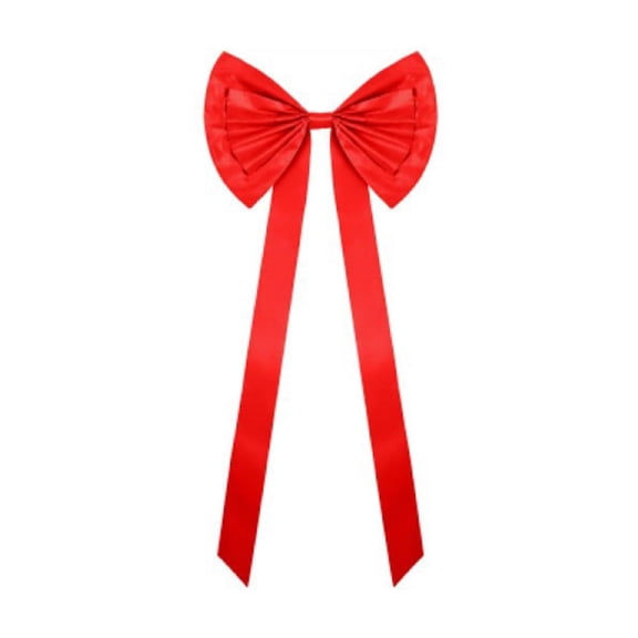 dajkiuy 71x24in Extra Large Christmas Tree Topper Bow, Christmas Decoration Giant Bow with Long Streamers, Christmas Tree Bow for Indoor Outdoor Holiday Party Home Decor