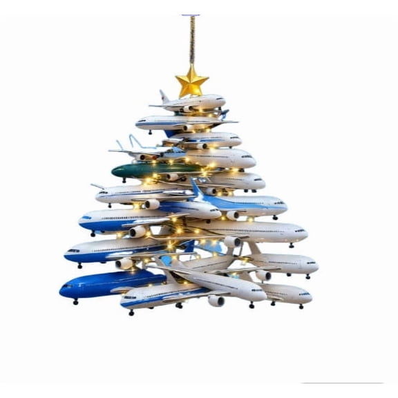 dajkiuy Airplane Christmas Ornaments, Christmas Tree Ornament, Airplane Lovers Keepsake, Unique Xmas Gift