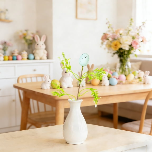 dajkiuy Artificial Easter Egg Picks, 11.8 Inch Easter Egg Tree Branches for Spring Easter Party Garden Yard Home Vase Decor