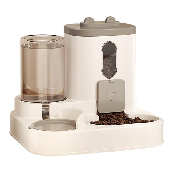 dajkiuy Automatic Cat Feeder and Water Dispenser, Food Dispenser for Cats Small Dogs Puppies Kittens Pets