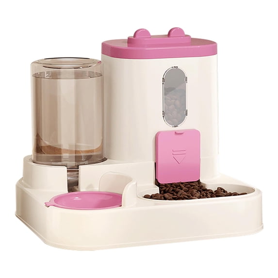 dajkiuy Automatic Cat Feeder and Water Dispenser, Food Dispenser for Cats Small Dogs Puppies Kittens Pets