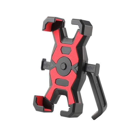 dajkiuy Bike Phone Holder, Upgrade Quick Install Clip for Bicycle Rearview Mirror | Adjustable Cell Phone Holder, Bicycle Scooter Cradle Clip for 4.5-6.5" Phones (Red)