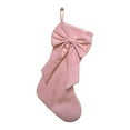 thumbnail image 1 of dajkiuy Bow Christmas Stockings, 18 Inch Fireplace Hanging Stockings Xmas Tree Decor for Home Holiday Festival Party Ornament, 1 of 7