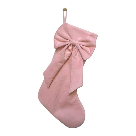 dajkiuy Bow Christmas Stockings, 18 Inch Fireplace Hanging Stockings Xmas Tree Decor for Home Holiday Festival Party Ornament