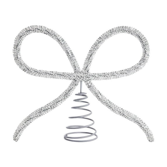 dajkiuy Bow Tree Topper Ornaments, Christmas Bow Decoration for Xmas Tree Topper Garland Wreath Indoor Outdoor Decor