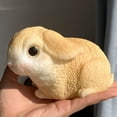 thumbnail image 1 of dajkiuy Bunny Squishies Fidget Toys, Soft Squeeze Toys for Adult Stress Relief, Realistic Soft Rabbit Design, Gift for Relaxation and Fun, 1 of 5