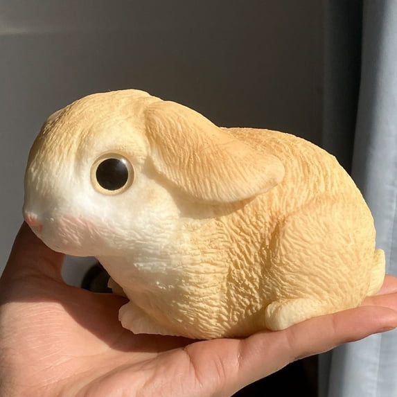 dajkiuy Bunny Squishies Fidget Toys, Soft Squeeze Toys for Adult Stress Relief, Realistic Soft Rabbit Design, Gift for Relaxation and Fun