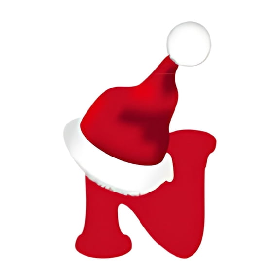 dajkiuy Christmas 26 Initial Letter Hanging Ornament - Personalized Acrylic 26 Letter Christmas Tree Ornament Pendant - Ideal Xmas Gifts for Family, Friend, Loved(N)