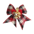 thumbnail image 1 of dajkiuy Christmas Bow with Bells - Christmas Tree Bows Mini Xmas Bows - Christmas Craft Bow Hanging Decorations for Christmas Tree Ornaments - 3.35 x 3.15 inch, 1 of 6