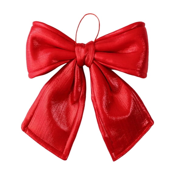 dajkiuy Christmas Bows, 11.8x13.8 Inch Christmas Wreath Bow Ribbon Wreath Bows Tree Topper Ornament for Gift Wrapping Xmas Outdoor Indoor Wedding Decoration
