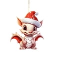 thumbnail image 1 of dajkiuy Christmas Dragon Ornaments for Tree Decorations, Acrylic Christmas Hanging Ornament Holiday Festive Decoration Ornament Car Window Pendant Decor, 1 of 6