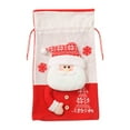 thumbnail image 1 of dajkiuy Christmas Drawstring Gift Bag, Reusable Gift Wrapping Bags Christmas Candy Bag for Christmas Party Home Holiday Favor Supplies 12.2x21.5Inch, 1 of 5