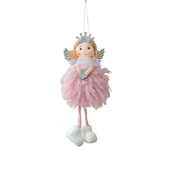 dajkiuy Christmas Plush Doll Ornaments, Decorative Plush Angel Pendants Christmas Hanging Decorations for Home Decoration Holiday Party Decor