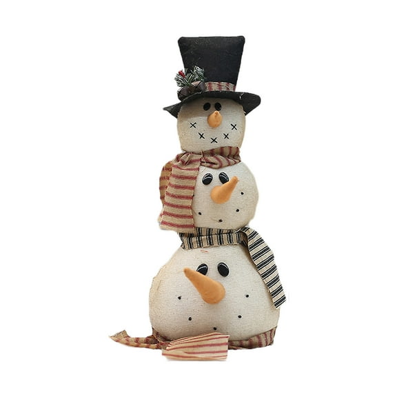 dajkiuy Christmas Snowman Figurine Decorations, Christmas Snowman Ornaments for Home Kitchen Xmas Holiday Party Decor
