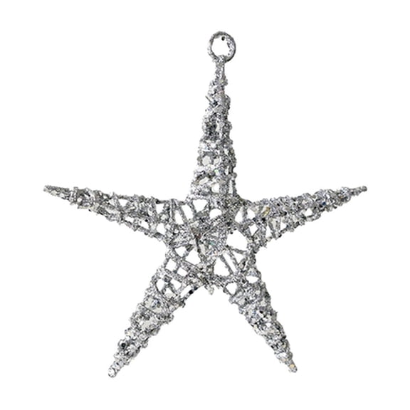 dajkiuy Christmas Starfish Tree Ornaments, Hanging Star Fish Decor for Beach Holiday Wedding Party Decorations