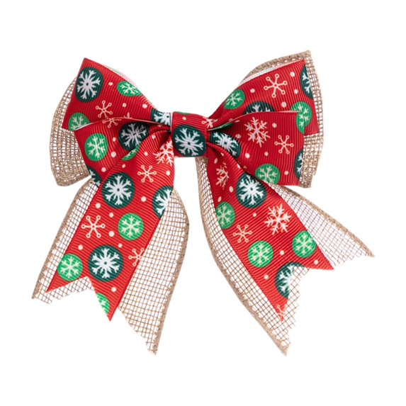 dajkiuy Christmas Tree Bows Mini Red Velvet Bowknot 3.9’’ Xmas Tree Ornaments Party Gift DIY Decor